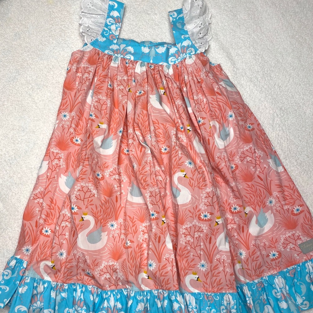 Eleanor Rose Swan Queen Lettie Dress Sz 10/12